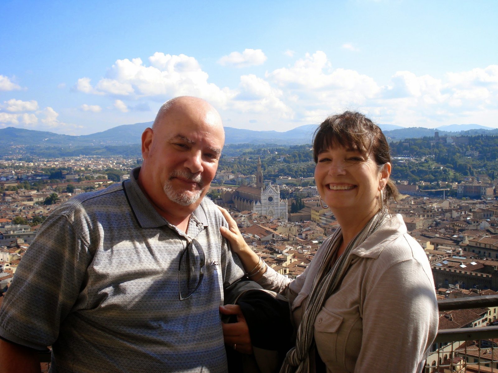 on top of the duomo in Florence, Italy during our 2010 adventure. ouritalianjourney.com