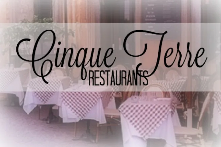 Cinque Terre restaurant graphic