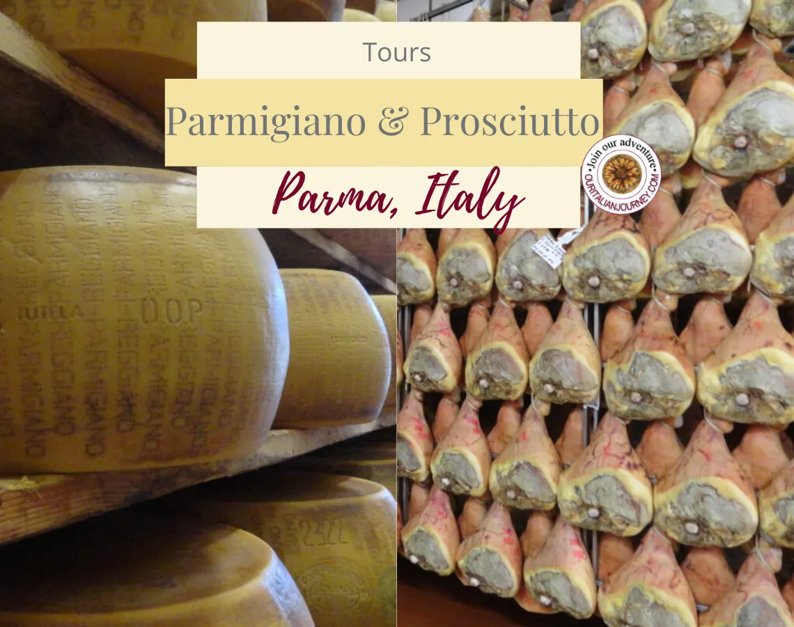 Tours in Parma, Italy. information about iconic Italian foods. https://ouritalianjourney.com/prosciutto-di-parma-tour