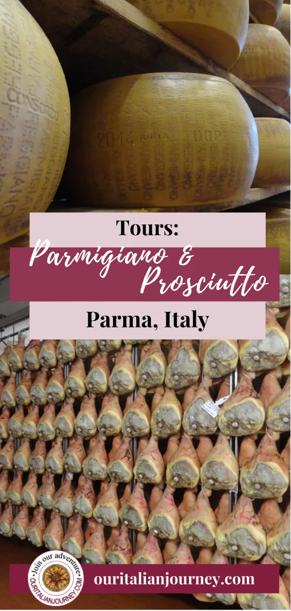 Tours in Parma, Italy. information about iconic Italian foods. https://ouritalianjourney.com/prosciutto-di-parma-tour