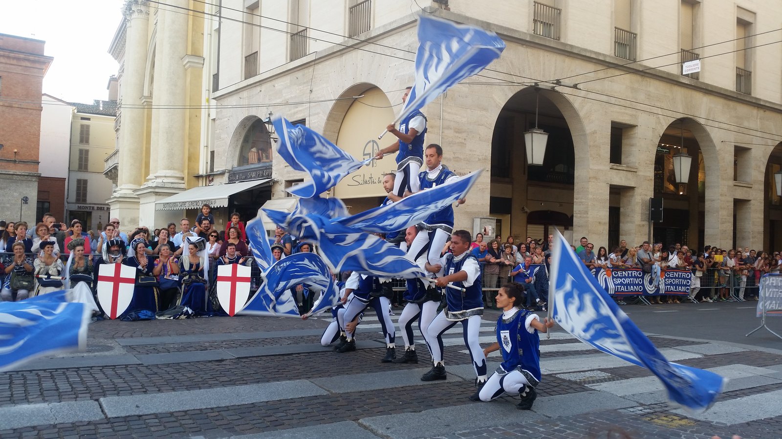 Medieval parade for Palio di Parma, Parma, Italy