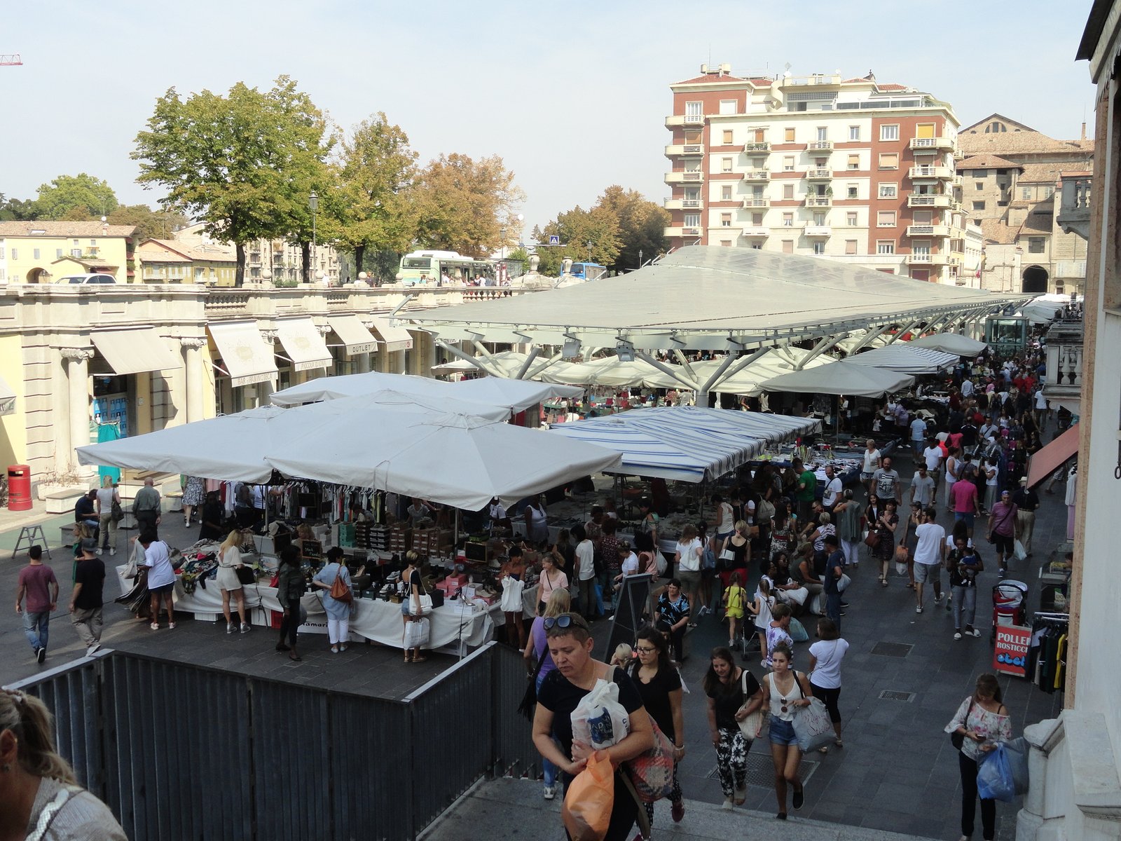 Interesting street markets Parma, Italy, ouritalianjourney.com