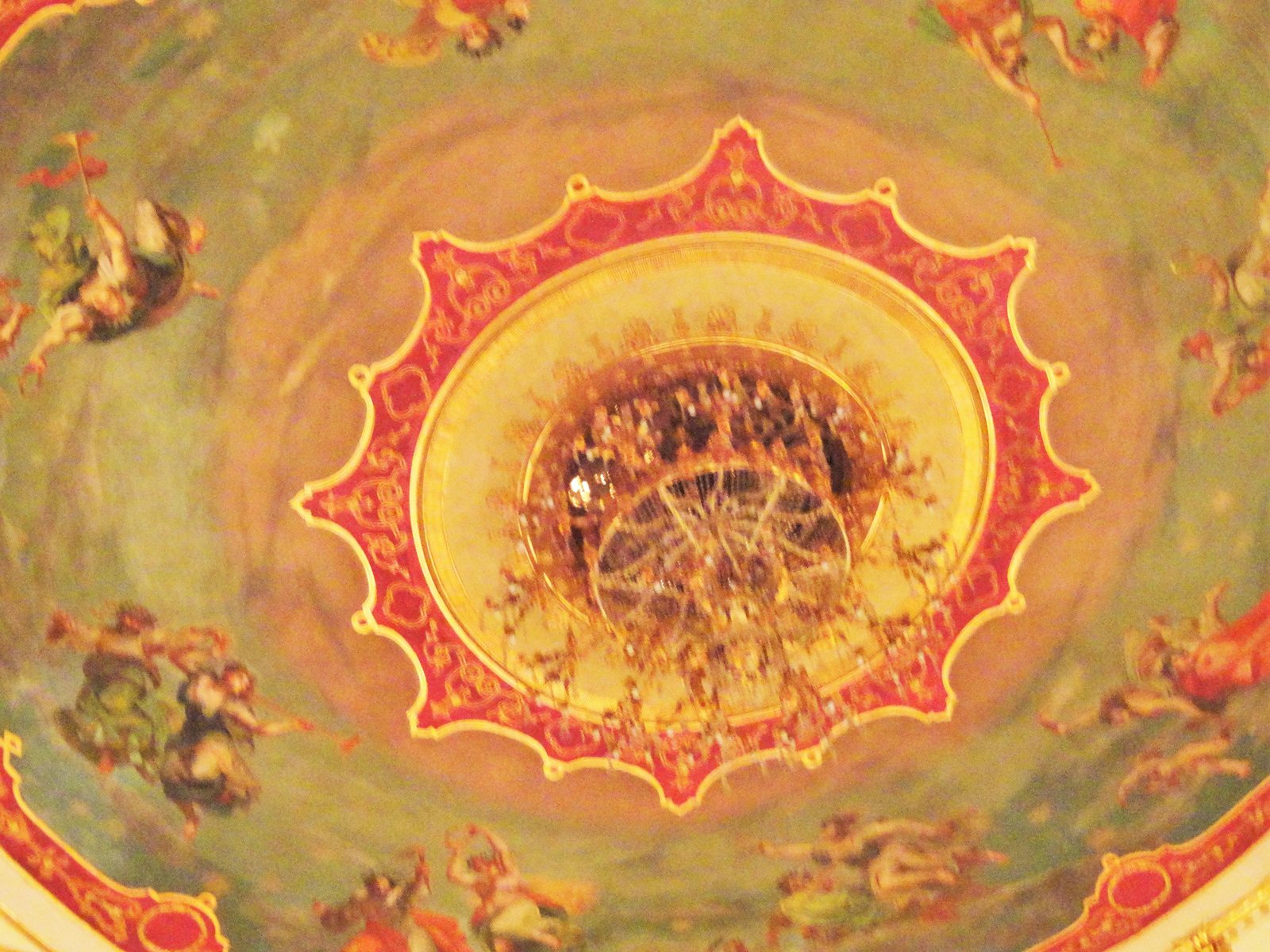 ceiling inside Teatro Regio, Parma