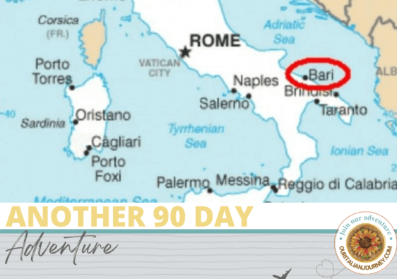 Another 90 days adventure for ouritalianjourney.com