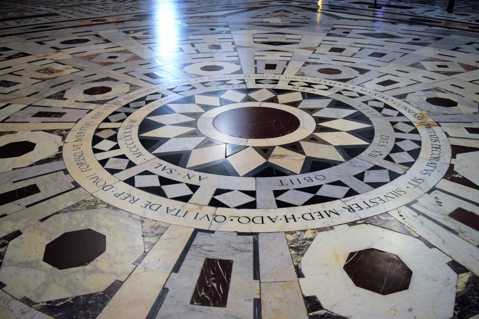 floors in Duomo in Florence, Italy