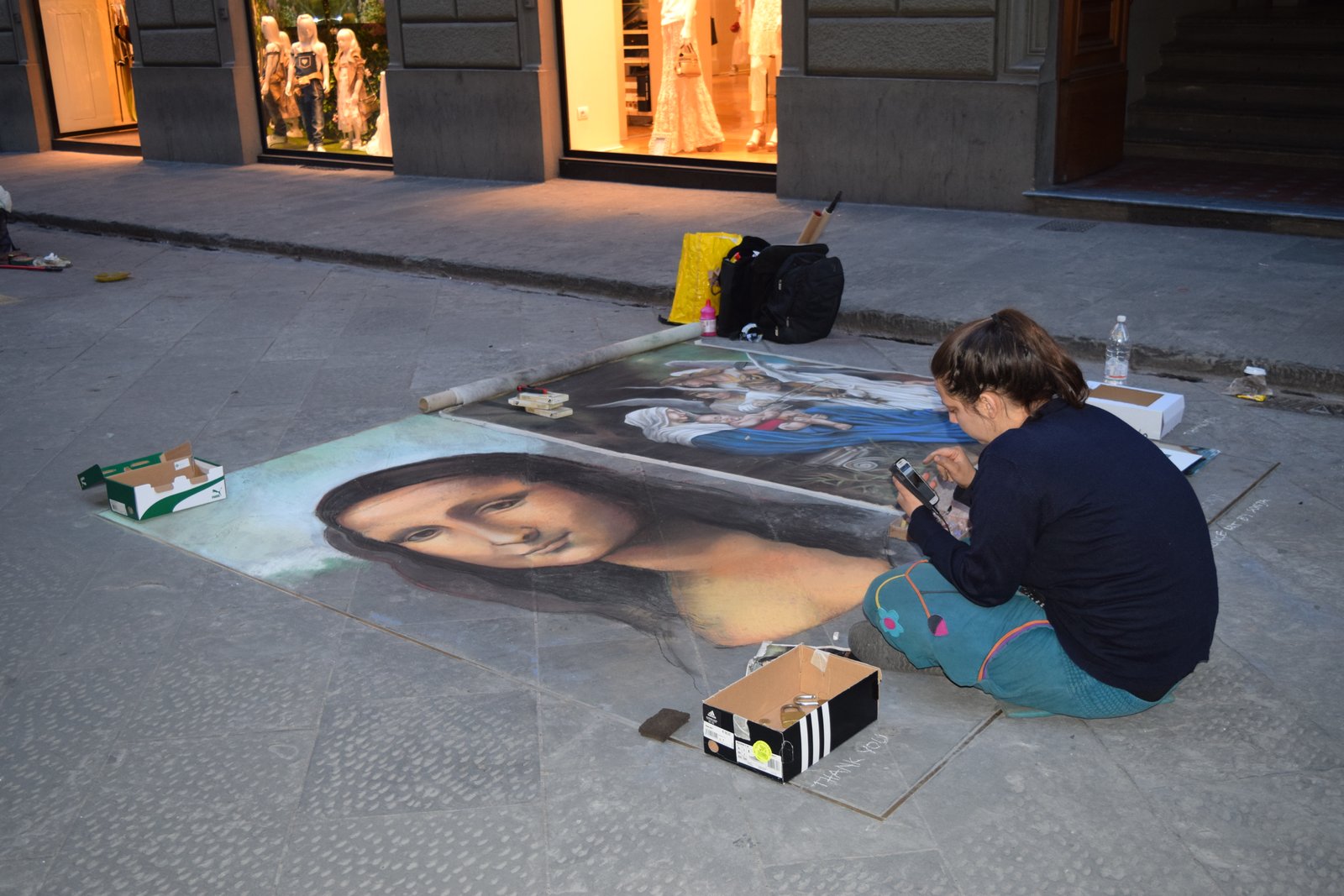 streets of Florence, art on streets