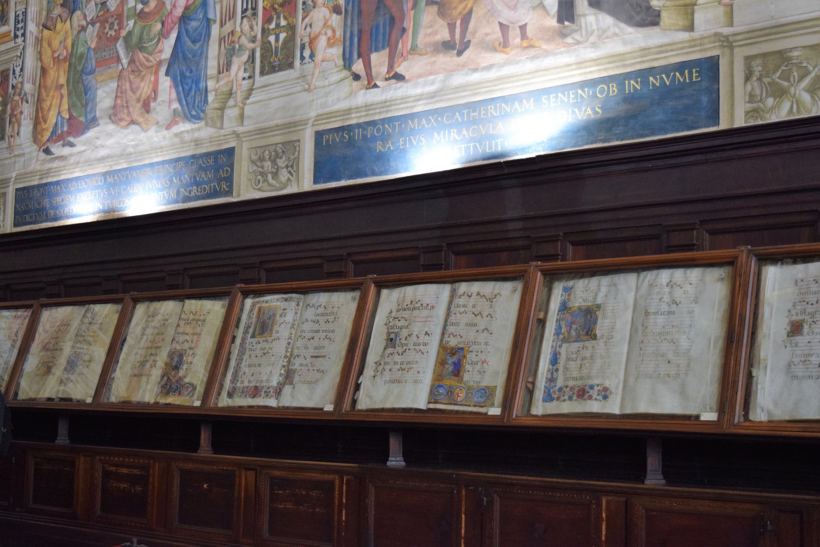 Inside the Cathedral is the library or music room. This is in Siena, Italy. ouritalianjourney.com