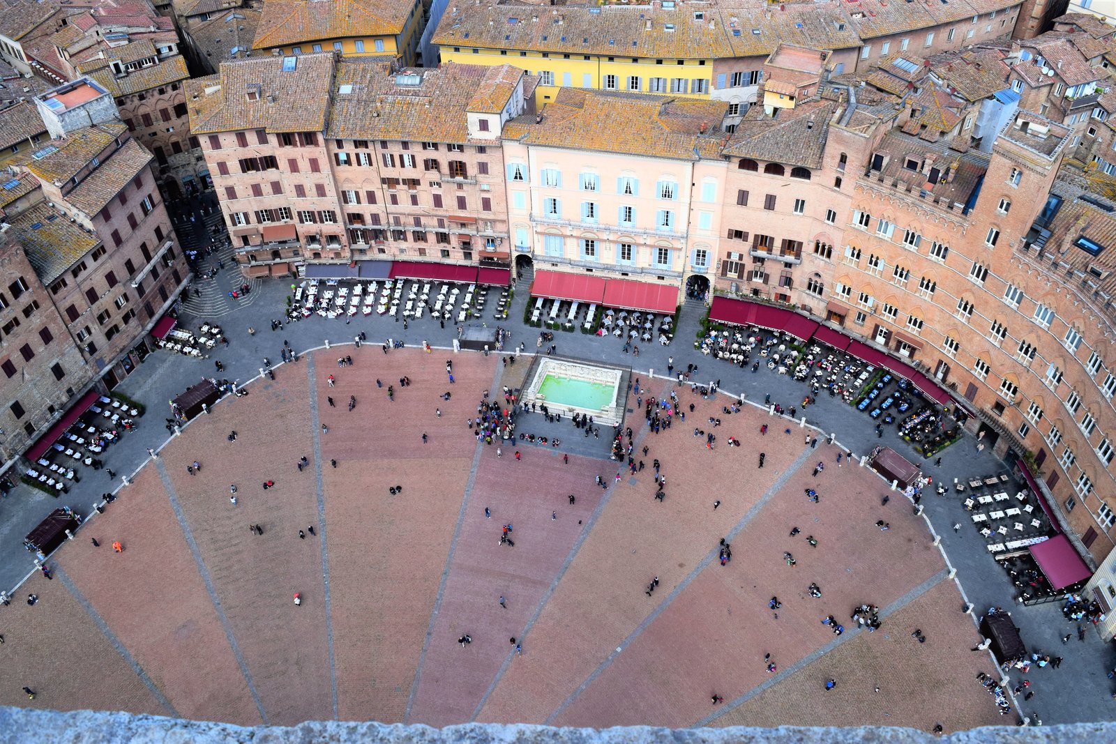 The main piazza in Siena, Italy. ouritalianjourney.com