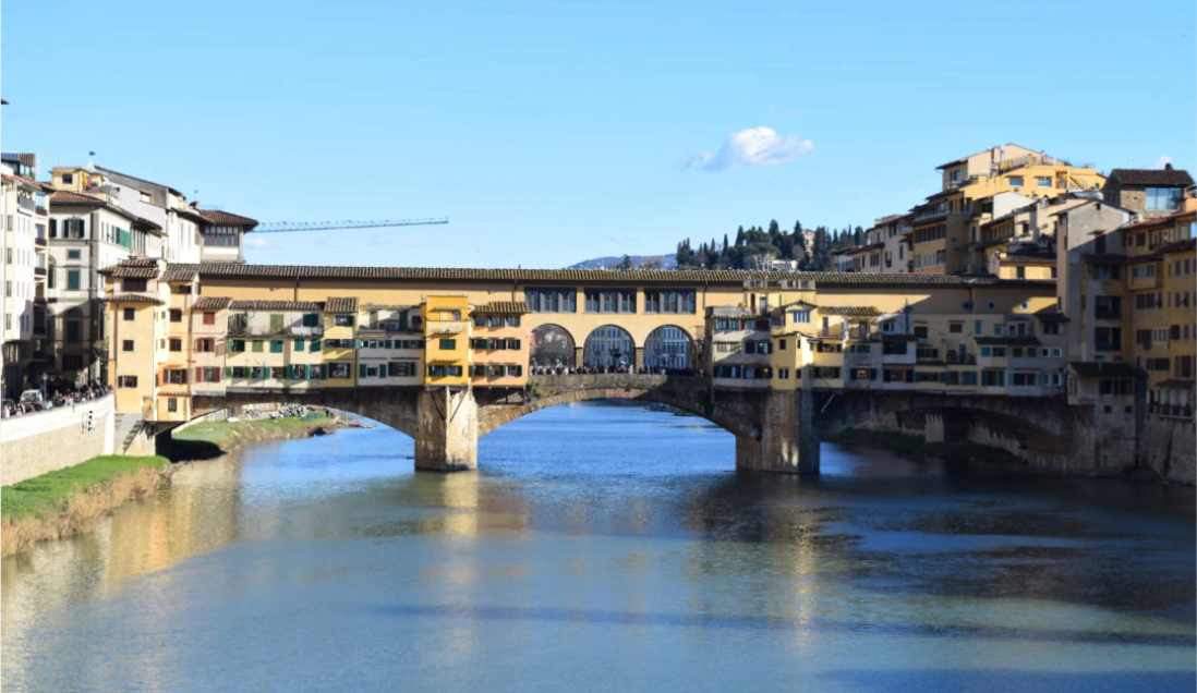 Ponte Vecchio bridge in Florence, Italy