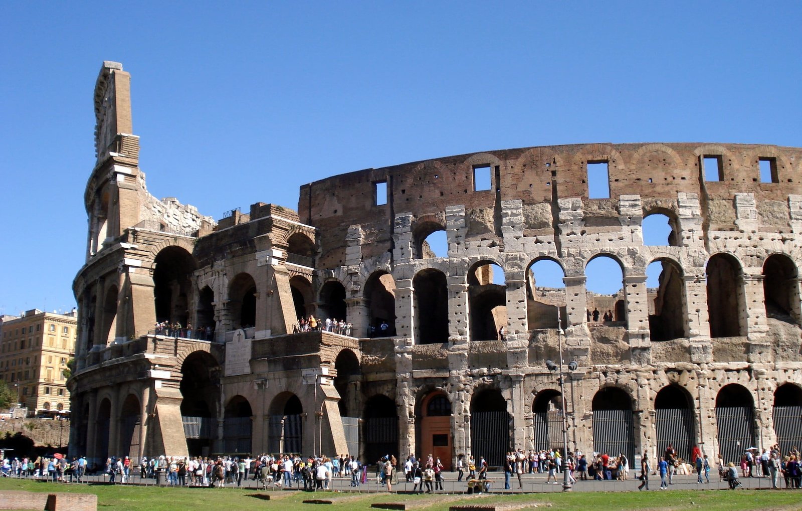 The Colosseum is amazing to visit in Rome, Italy. It has amazing history and archecture.