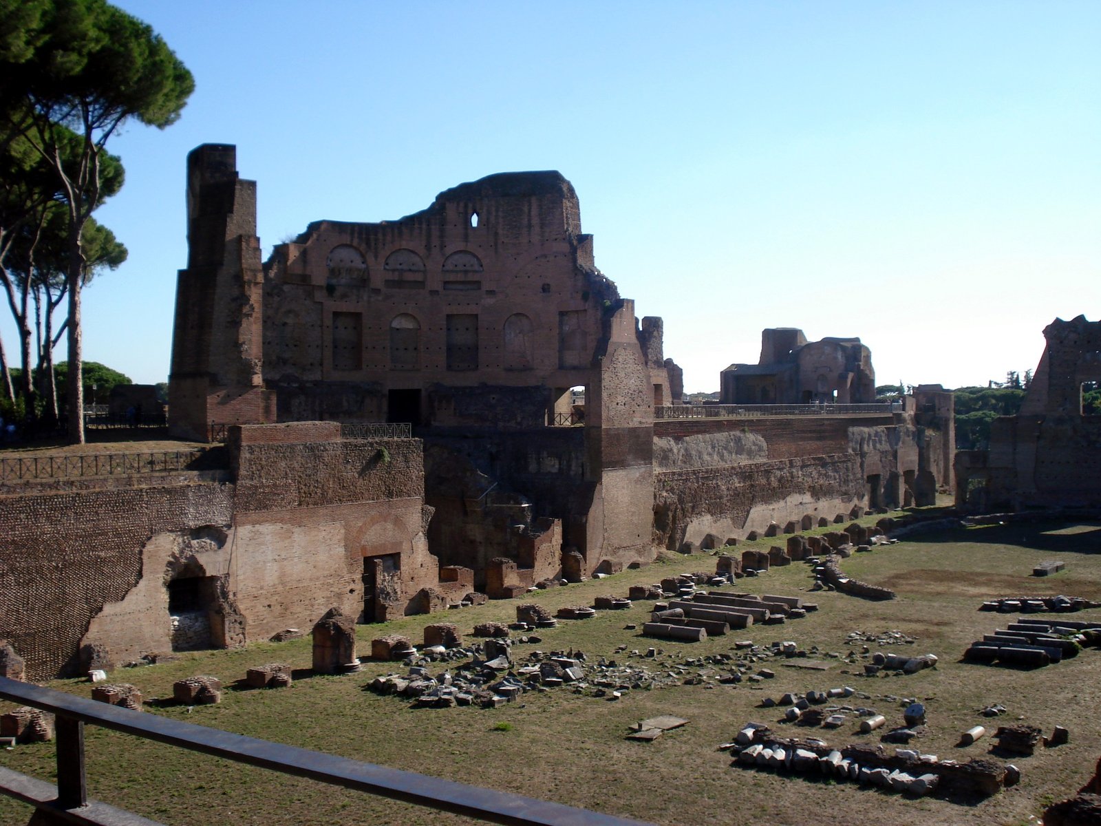 Palatine Hill in Rome, Italy is historical and has the best views of the city.