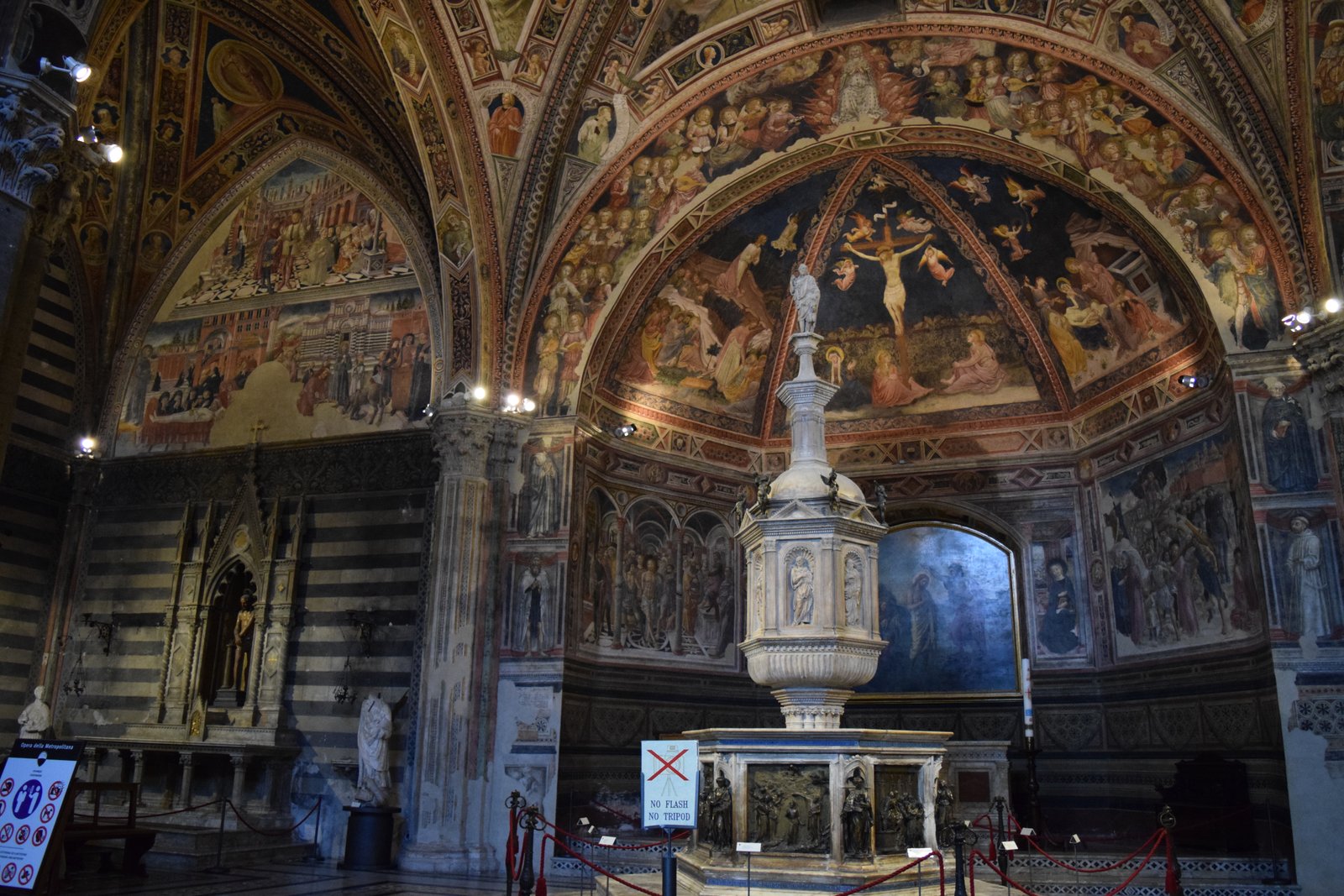 Inside the baptistery in Siena, Italy. ouritalianjourney.com