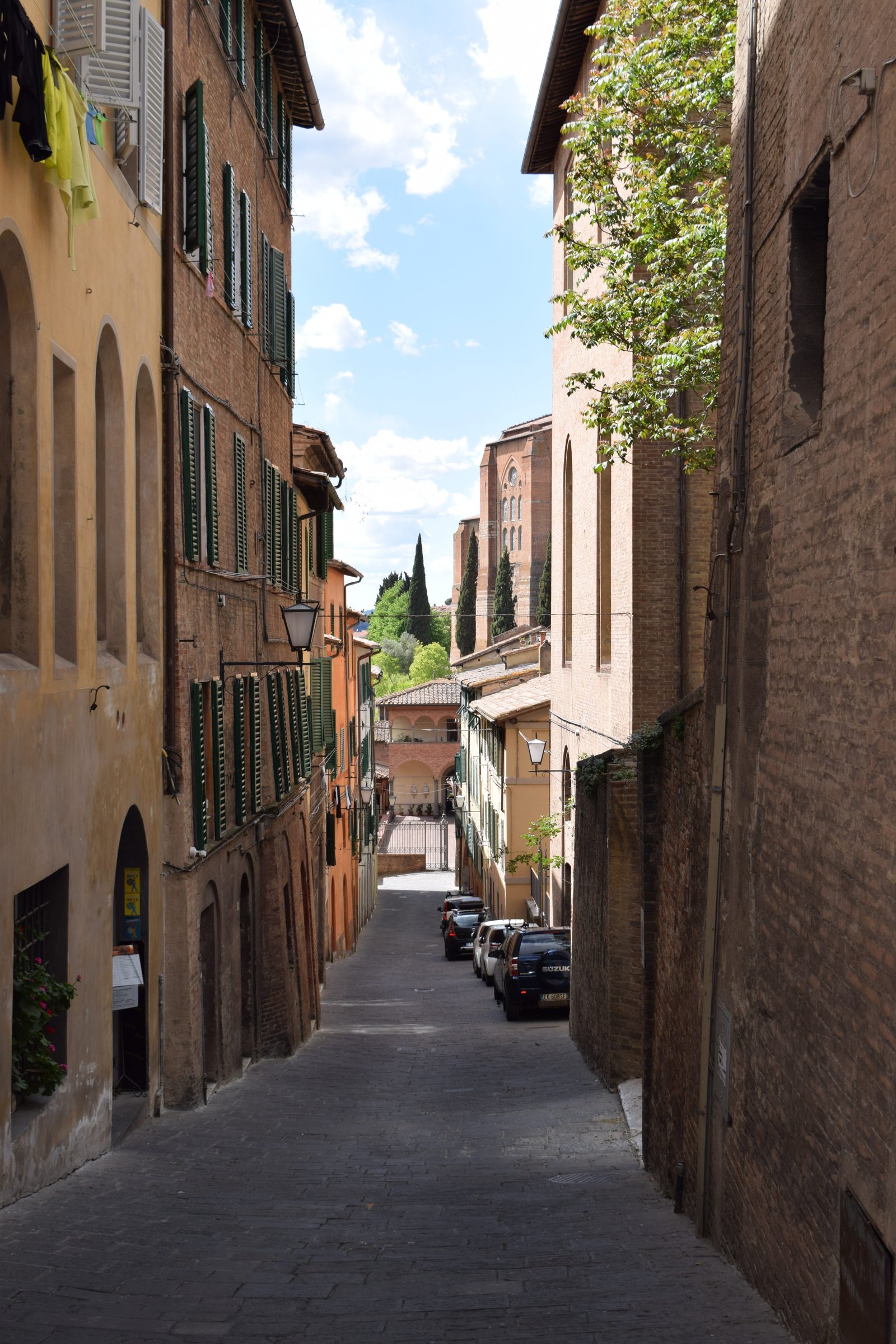 A street in Siena, Italy. ouritalianjourney.com