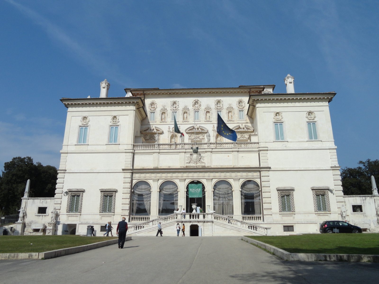 Villa Borghese in Rome Italy has amazing art collection and the Borghese Gardens are not to be missed.