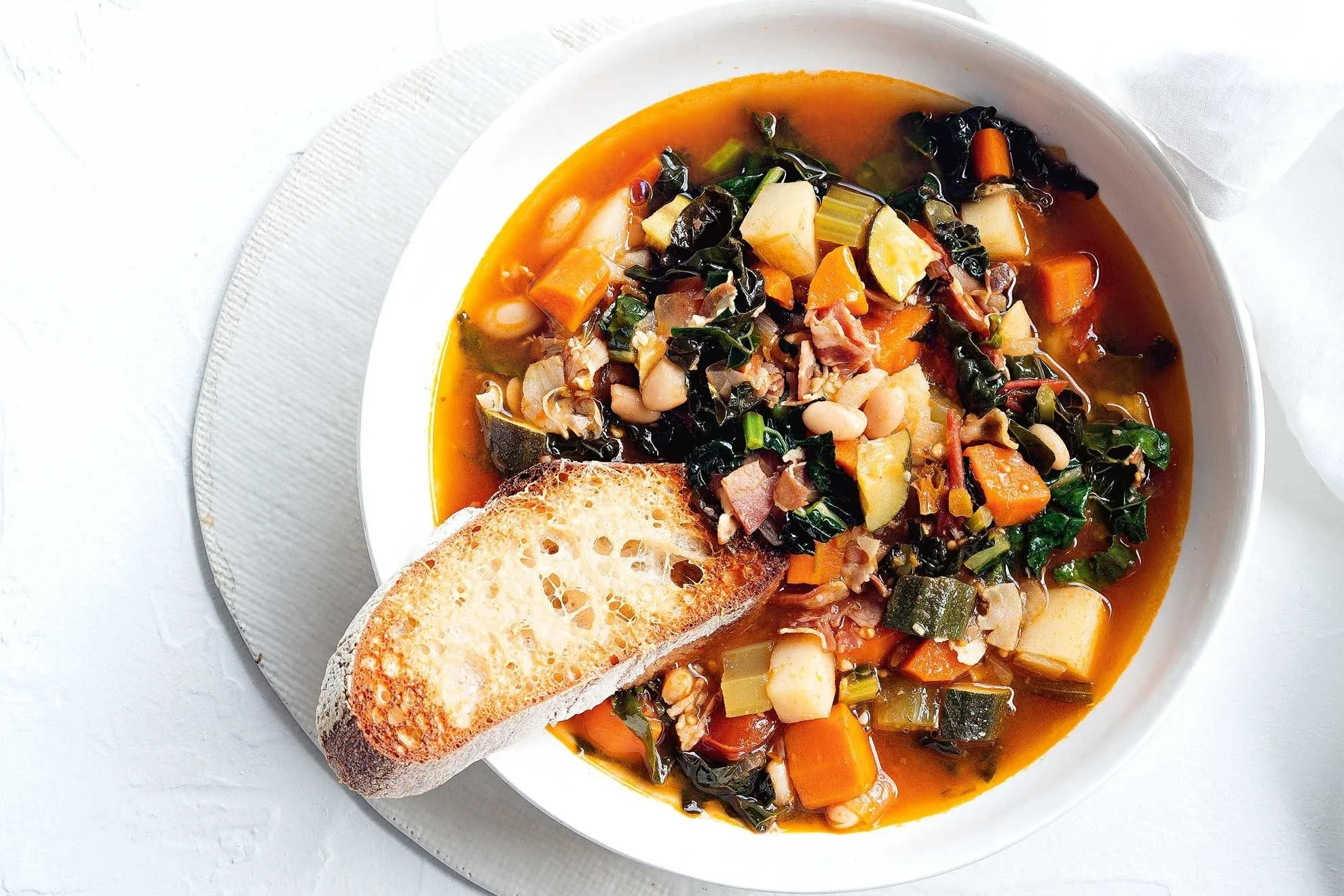 Ribollita is a hearty soup found mainly in Tuscany, Italy. Best Foods of Italy at ouritalainjourney.com