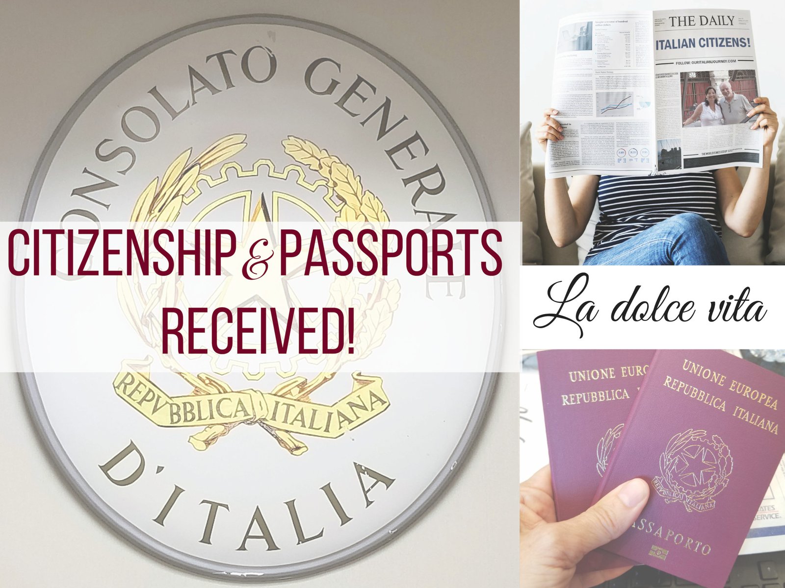 citizenship and passports received, ouritalianjourney.com