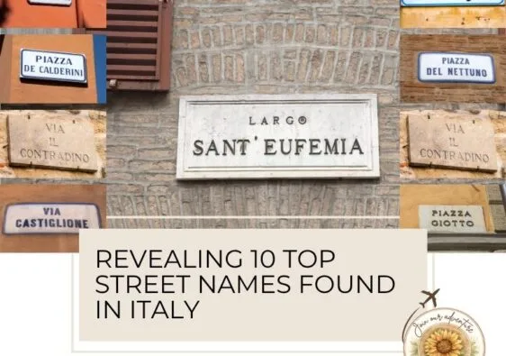 Top 10 Street names found in Italy. How many did you know? ouritalianjourney.com