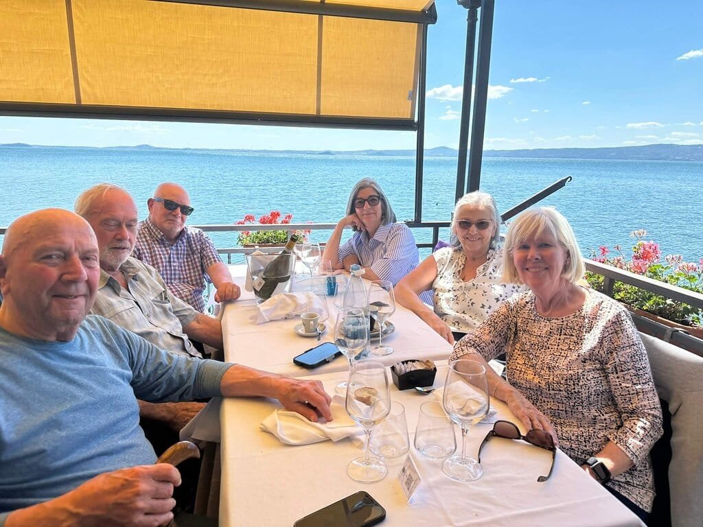 While visiting Orvieto,we took a trip to Lago di Bolsena with friends