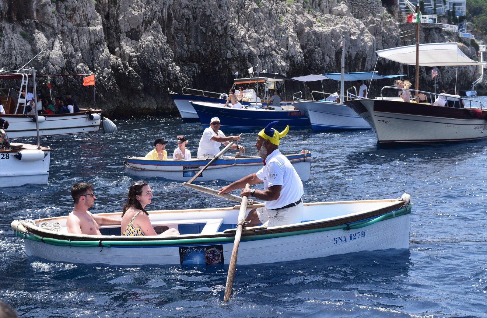 The Blue Grotto experience when on Capri in Italy, magical, beautiful, must do, ouritalianjourney.com, https://ouritalianjourney.com/experiencing-the-blue-grotto-is-it-worth-it