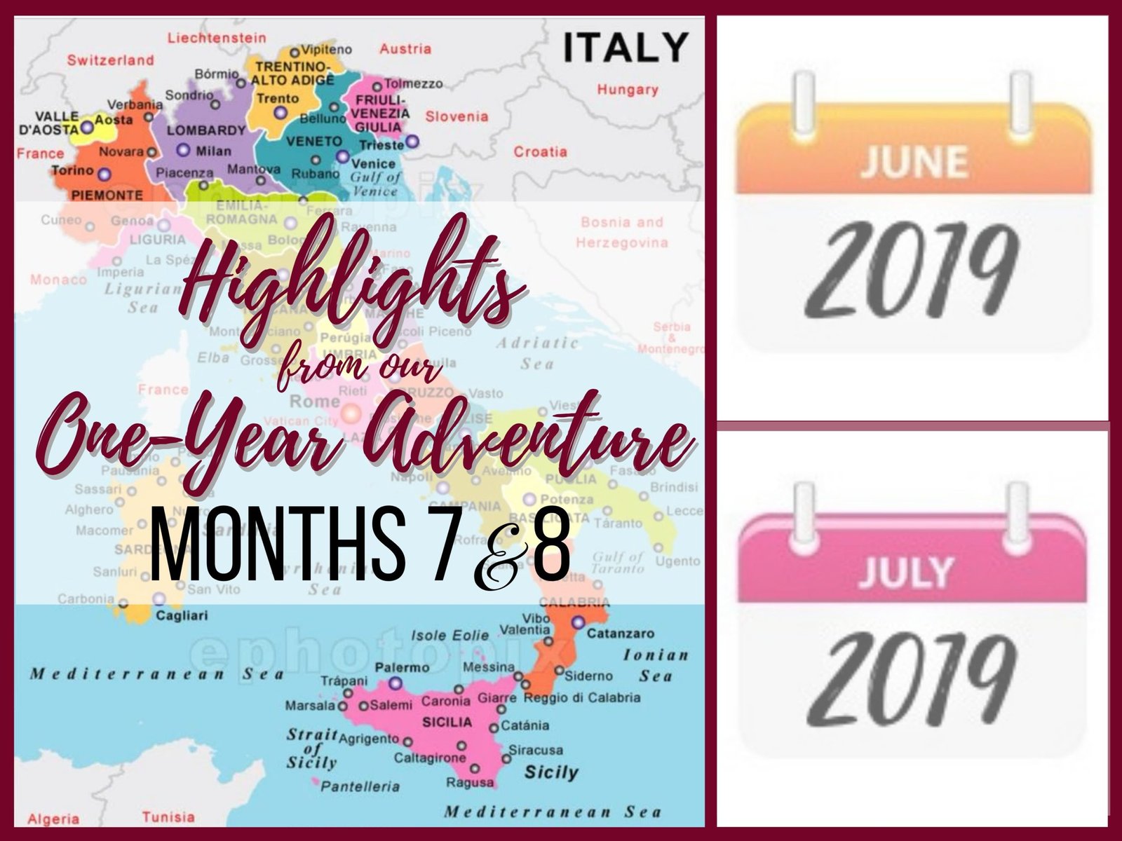 One year journey through Italy, Months 7&8, ouritalianjourney.com