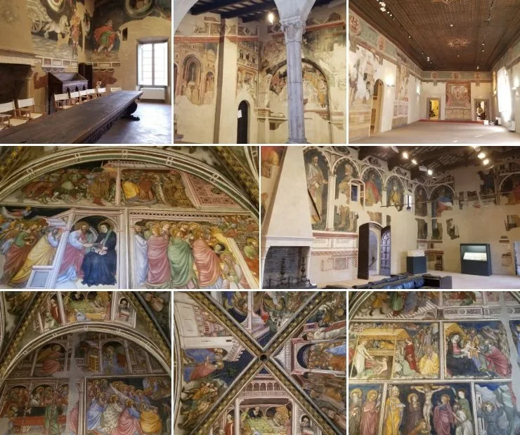 Inside of Palazzo Trinci in Foligno, Italy - A beautiful medieval town in Umbria. https://ouritalianjourney.com/foligno-italy-wonderful-month-in-umbria