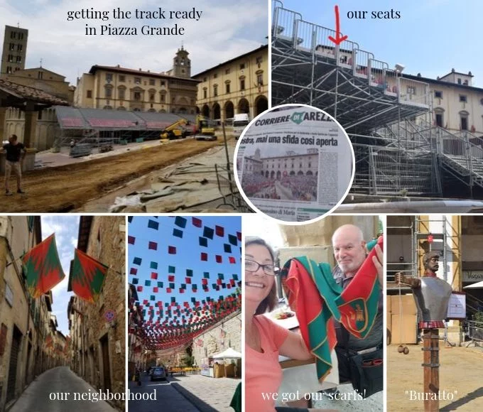 Giostra del Saracino or Joust of the Saracen in Arezzo, Italy, September 1, 2019. Medieval event, https://ouritalianjourney.com/attending-the-joust-of-the-saracen-in-arezzo