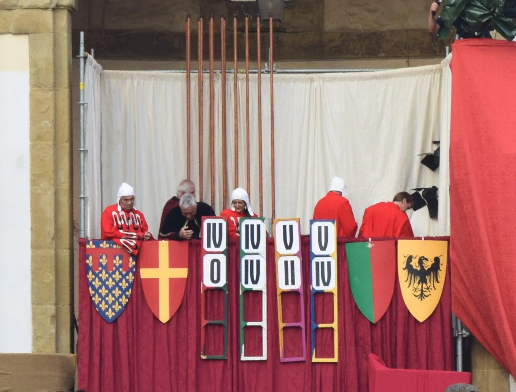 Giostra del Saracino or Joust of the Saracen in Arezzo, Italy, September 1, 2019. Medieval event, https://ouritalianjourney.com/attending-the-joust-of-the-saracen-in-arezzo