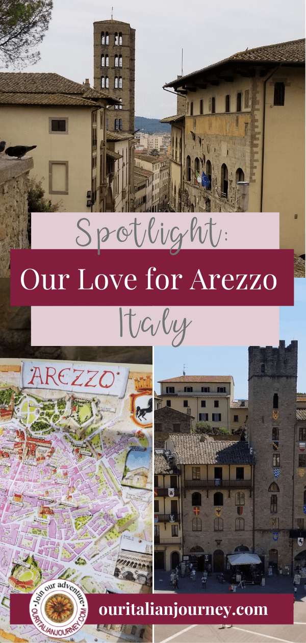 Spotlight: Our love of Arezzo and return in 2020. Arezzo is in Tuscany, Italy. https://ouritalianjourney.com/arezzo-tuscany-italy