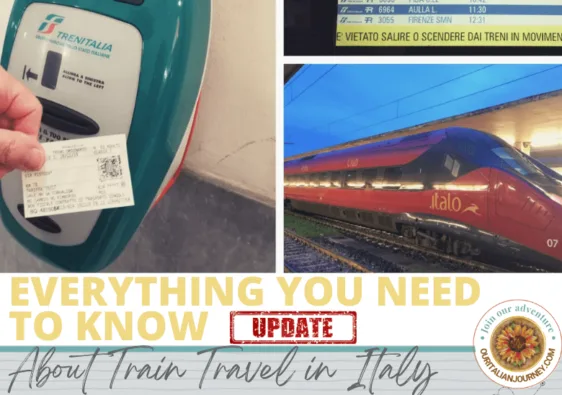 We have updated important information for train travel in Italy - ouritalianjourney.com