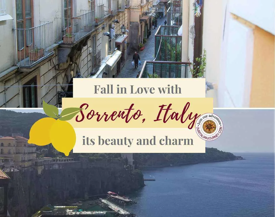 Town of Sorrento, Italy. Charming & beautiful. Lemons, ceramics and lacework