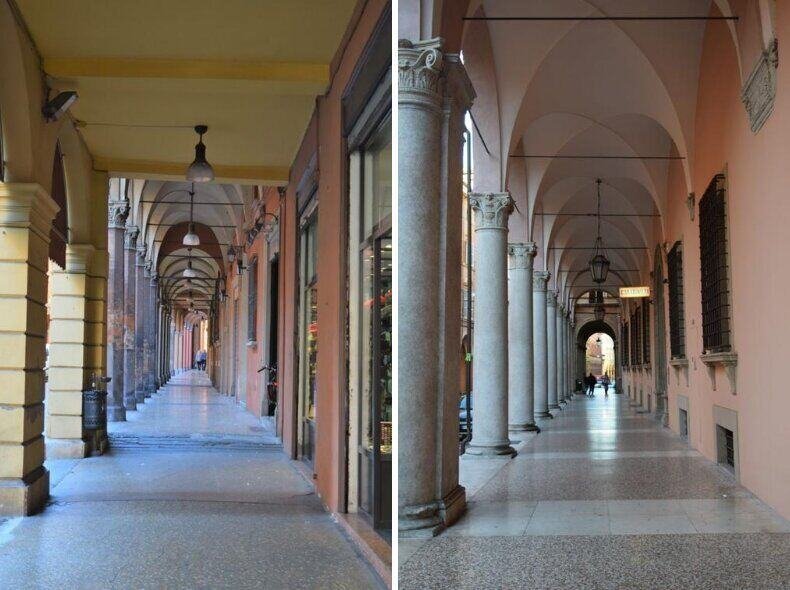 Historic porticoes of Bologna is a must vacation stop. ouritalianjourney.com