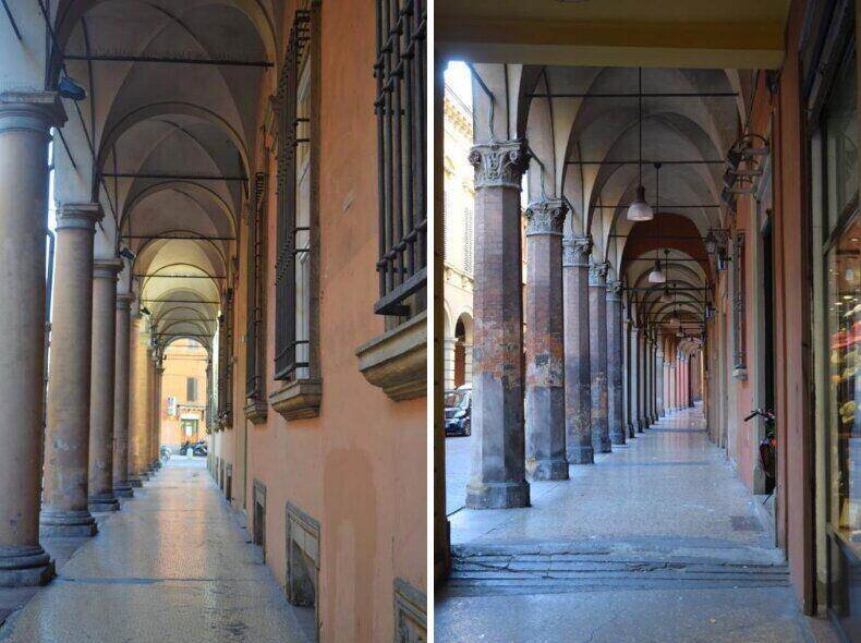 Historic porticoes of Bologna is a must vacation stop. ouritalianjourney.com