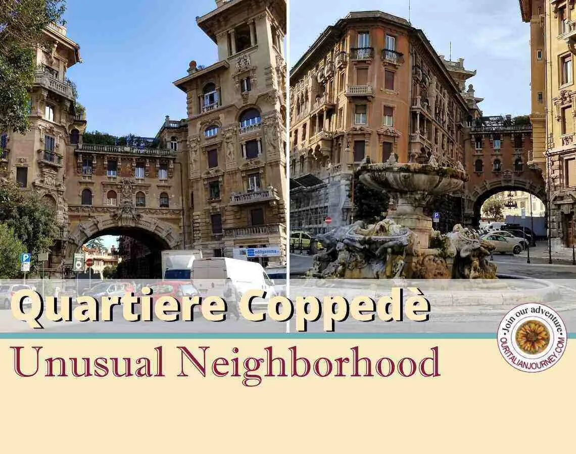 Quartiere Coppede in Rome is a unique and must see neighborhood. ouritalianjourney.com