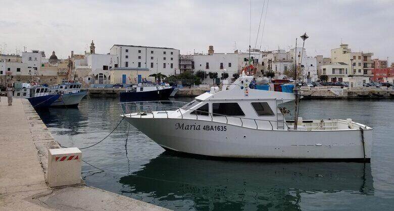 Quiet harbor in Monopoli, Italy - ouritalianjourney.com