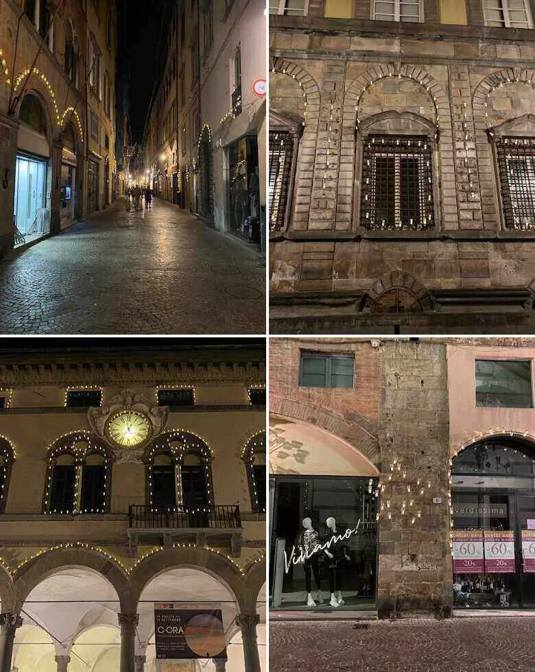 streets lit after the Festa di Santa Croce - ouritalianjourney.com