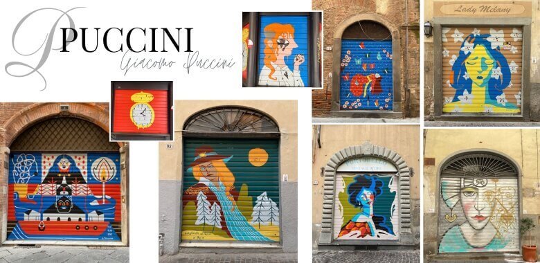 Beautiful art around Lucca by children for Puccini - ouritalianjourney.com