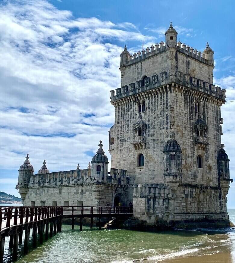 The belem tower in Lisbon, Portugal
