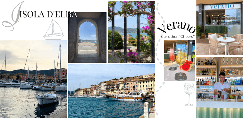 collage of the beautiful island of Elba in Tuscany, Italy. ouritalianjourney.com