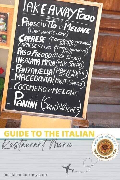 Our Guide to understanding the Italian Restaurant Menu, ouritalianjourney.com