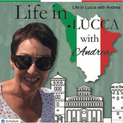 Life in Lucca with Andrea podcast, we were guests in Season 2 - ouritalianjourney.com