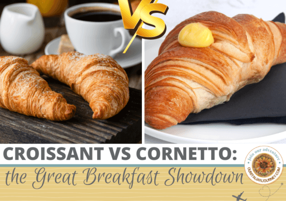 croissant versus the cornetto, which do you prefer for breakfast? ouritalianjourney.com