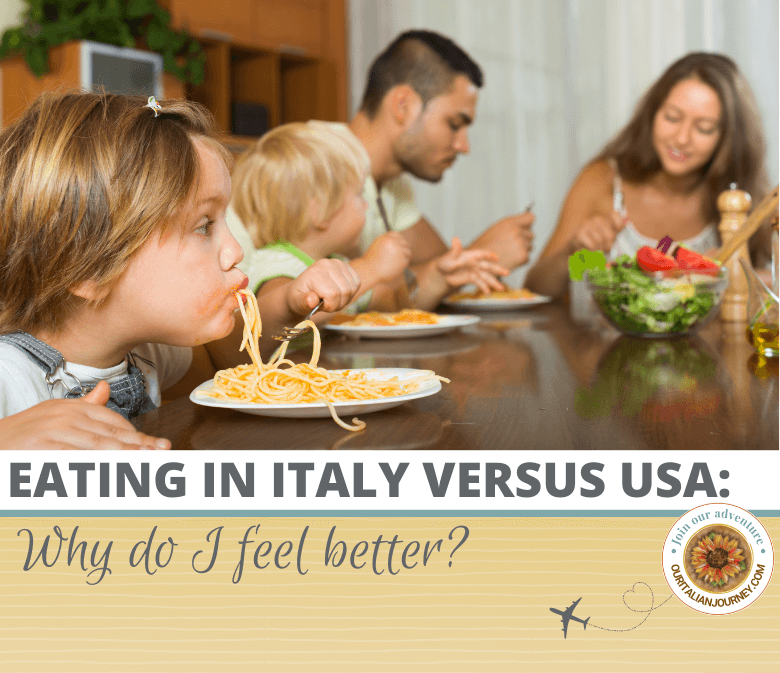 Italy versus USA when it comes to food. Interesting facts that might surprise you. ouritalianjourney.com