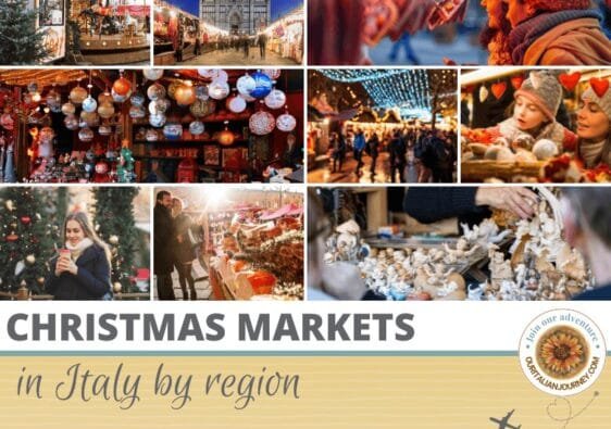 Best Christmas Markets in Italy by region. Don't miss the magic during the holiday season - ouritalianjourney.com