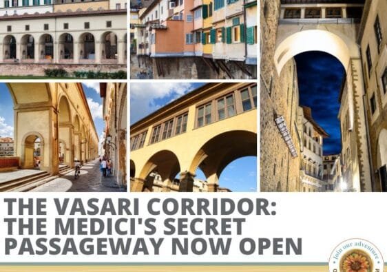 The Vasari Corridor was the Medici family's secret passageway that is now open to the public. - ouritalianjourney.com