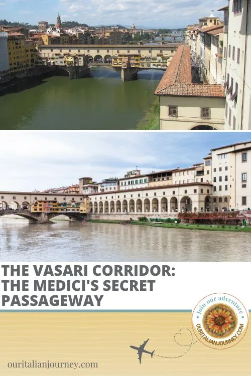 The Vasari Corridor was the Medici family's secret passageway that is now open to the public. - ouritalianjourney.com