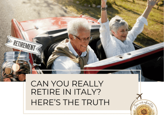 Retire in Italy - can it be done? We have some information that might help you decide if it's possible. -ouritalianjourney.com