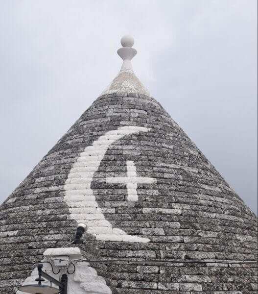 Alberobello, Trulli roof symbols - ouritalianjourney.com