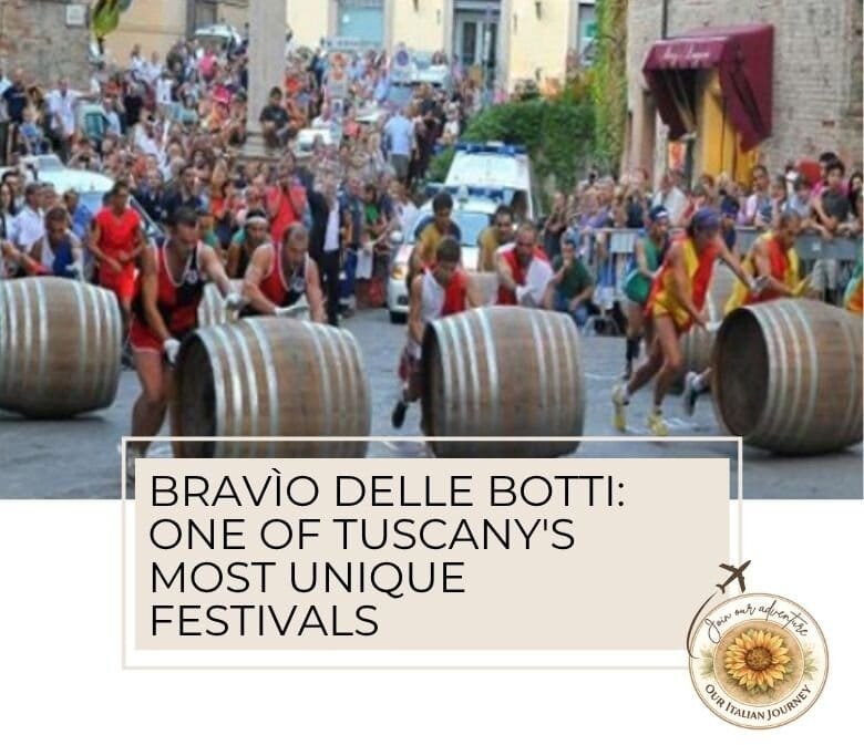 The Bravio Delle Botti is a famous barrel racing festival in Tuscany - ouritalianjourney.com